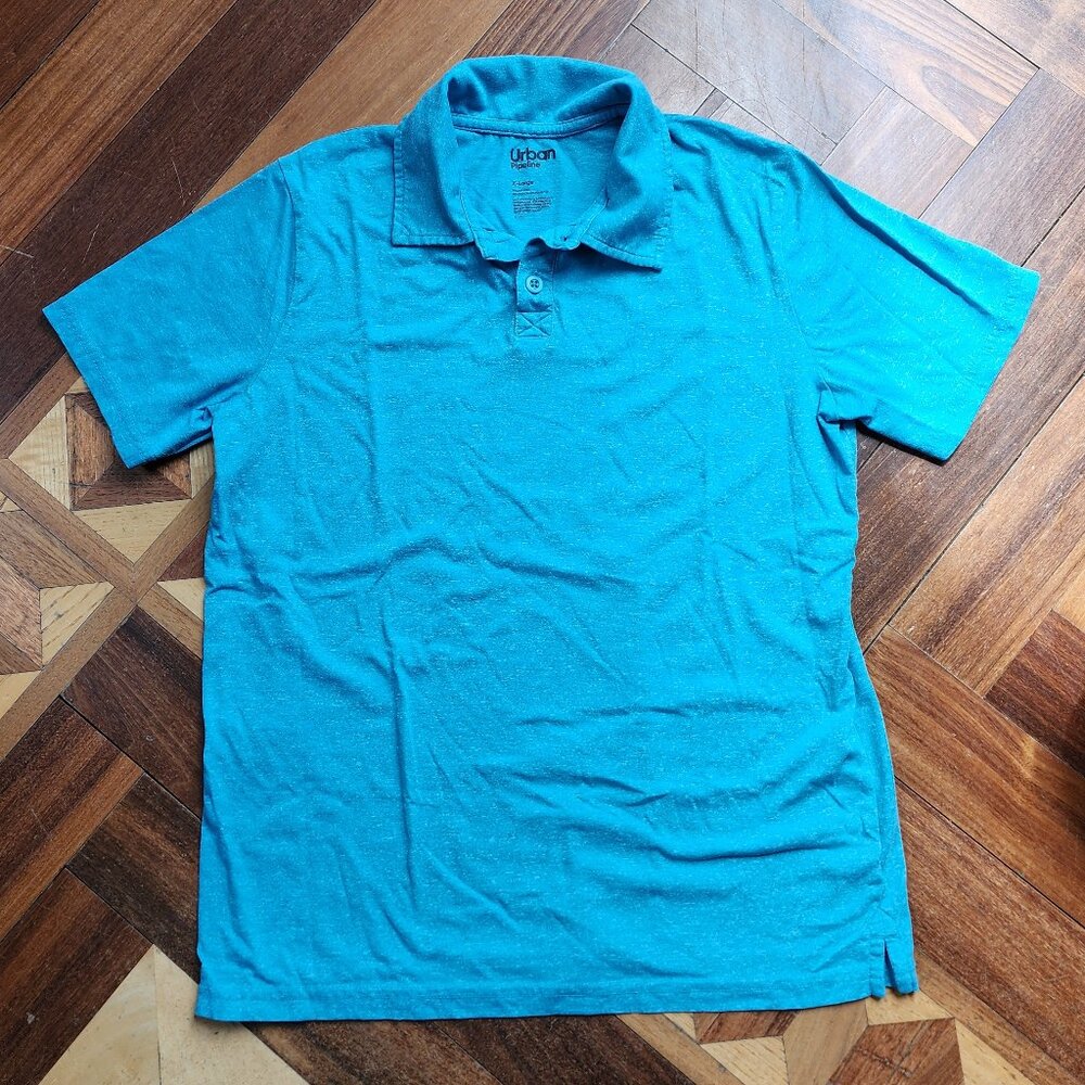 Urban Pipeline Boys Blue Polo Shirt Size XL